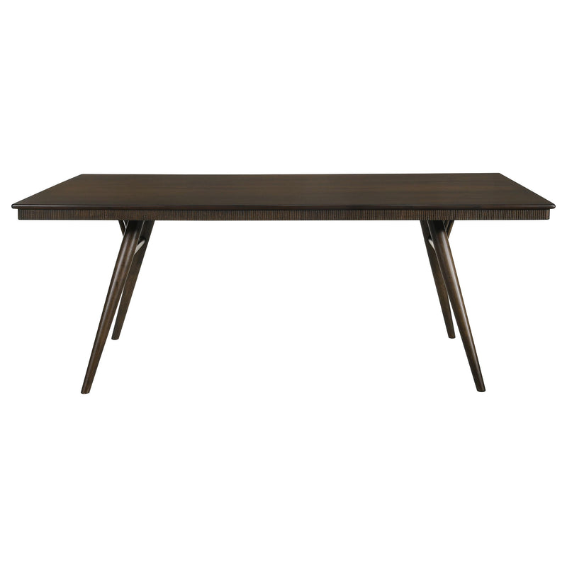  Coaster Furniture Wes 115271 Rectangular 80-inch Wood Dining Table - Dark Walnut IMAGE 2