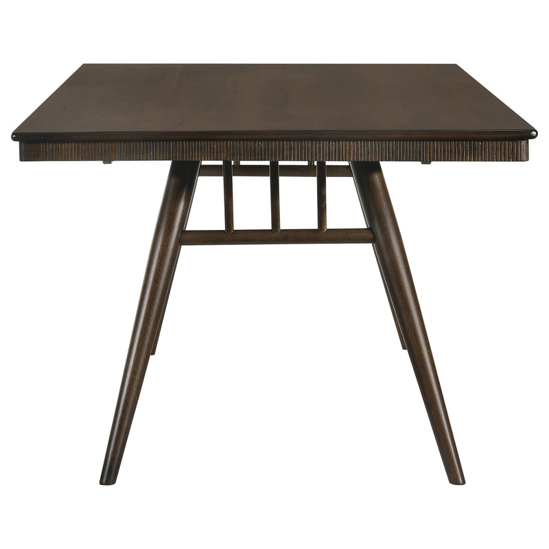  Coaster Furniture Wes 115271 Rectangular 80-inch Wood Dining Table - Dark Walnut IMAGE 3