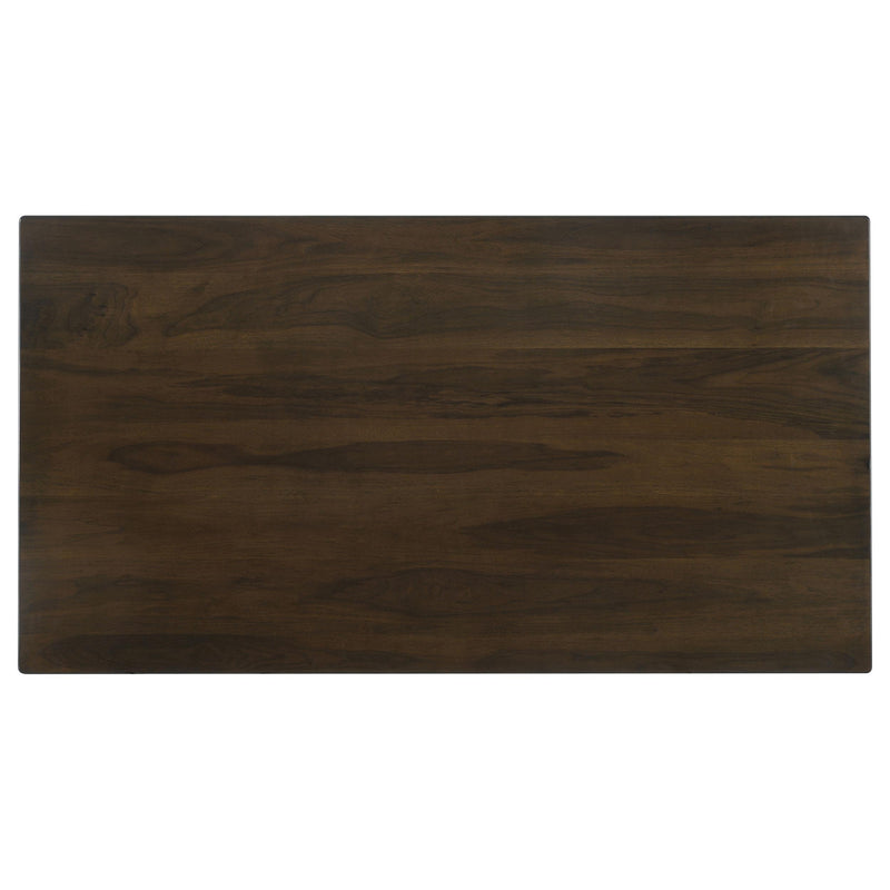  Coaster Furniture Wes 115271 Rectangular 80-inch Wood Dining Table - Dark Walnut IMAGE 6