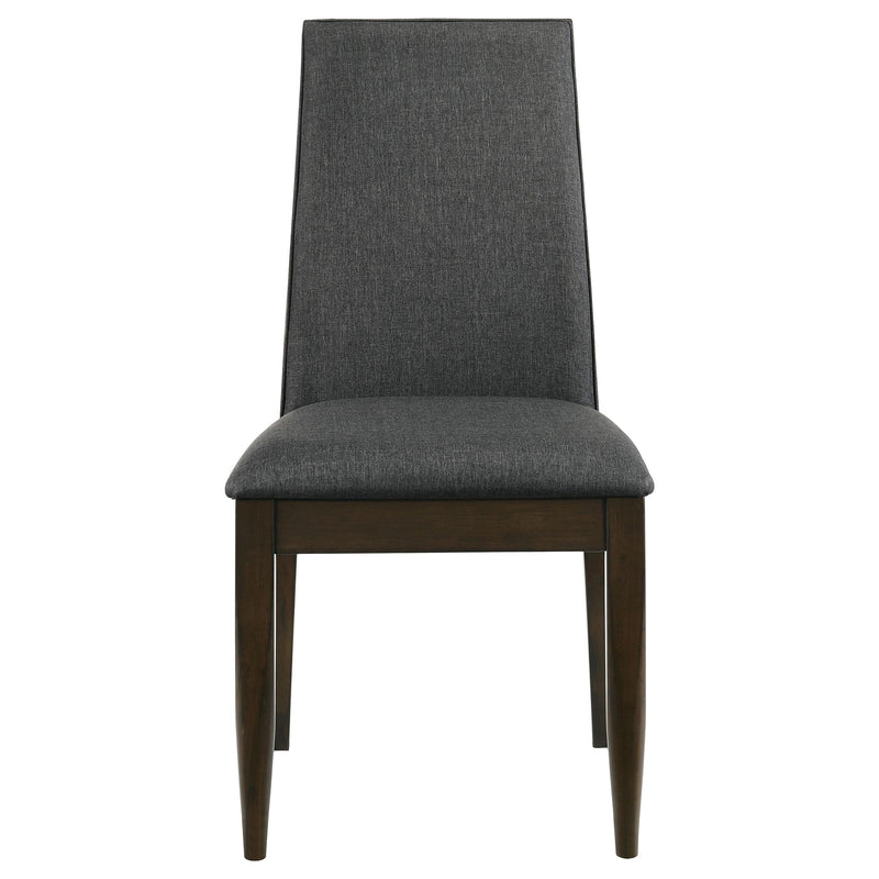  Coaster Furniture Wes 115272 Upholstered Dining Side Chair - Dark Walnut IMAGE 2
