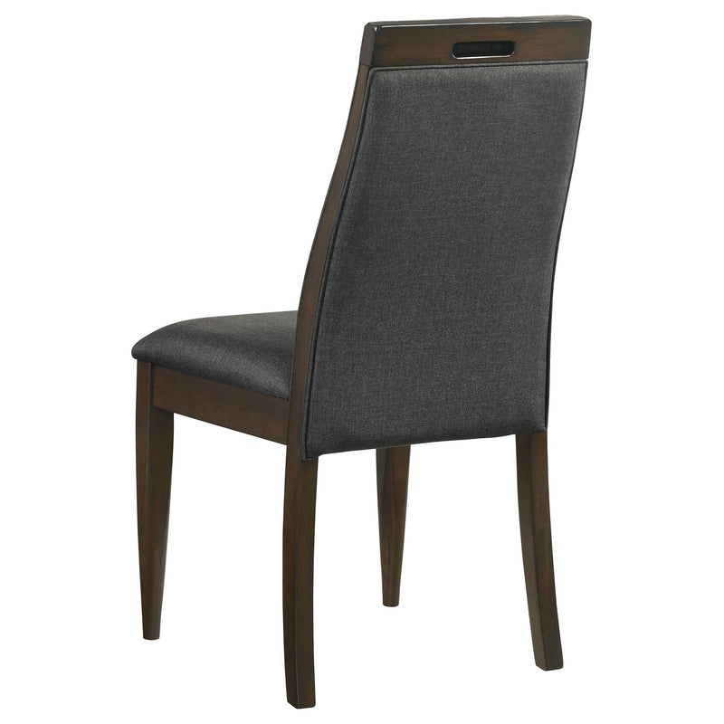 Coaster Furniture Wes 115272 Upholstered Dining Side Chair - Dark Walnut IMAGE 5