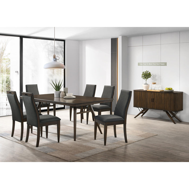  Coaster Furniture Wes 115272 Upholstered Dining Side Chair - Dark Walnut IMAGE 9