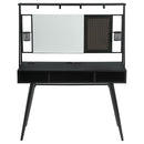  Coaster Furniture Jessie 801404 47-inch Writing Desk with Whiteboard and USB - Black IMAGE 2