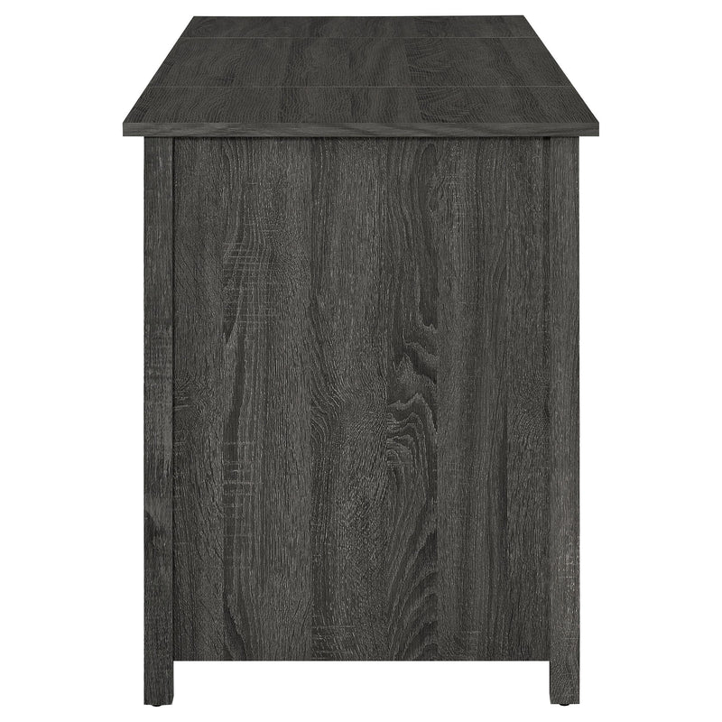  Coaster Furniture Dylan 801576 60-inch 4-Drawer Lift Top Office Desk - Weathered Grey IMAGE 4