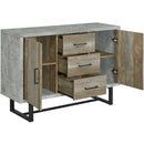  Coaster Furniture Abelardo 953565 3-Drawer Engineered Wood Cabinet - Weathered Oak IMAGE 2