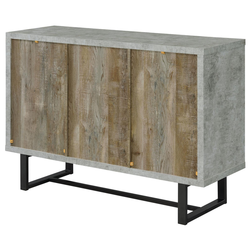  Coaster Furniture Abelardo 953565 3-Drawer Engineered Wood Cabinet - Weathered Oak IMAGE 4