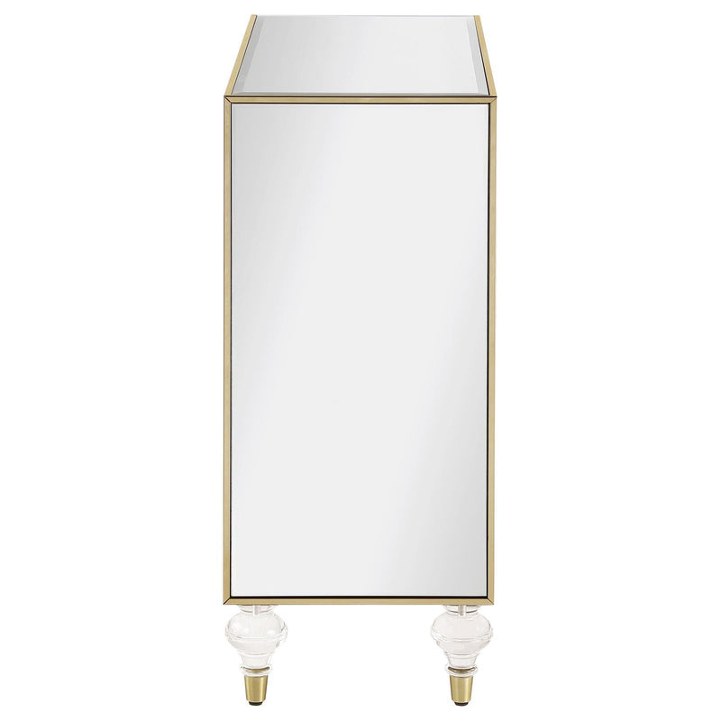  Coaster Furniture Lupin 951854 2-door Mirrored Storage Accent Cabinet - Champagne IMAGE 4