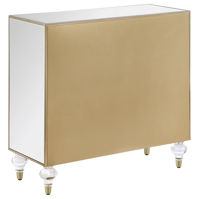  Coaster Furniture Lupin 951854 2-door Mirrored Storage Accent Cabinet - Champagne IMAGE 5