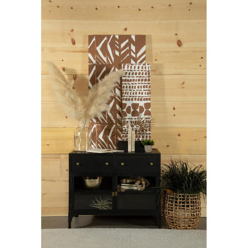  Coaster Furniture Sadler 951761 2-Drawer Metal Accent Storage Cabinet - Matte Black IMAGE 14