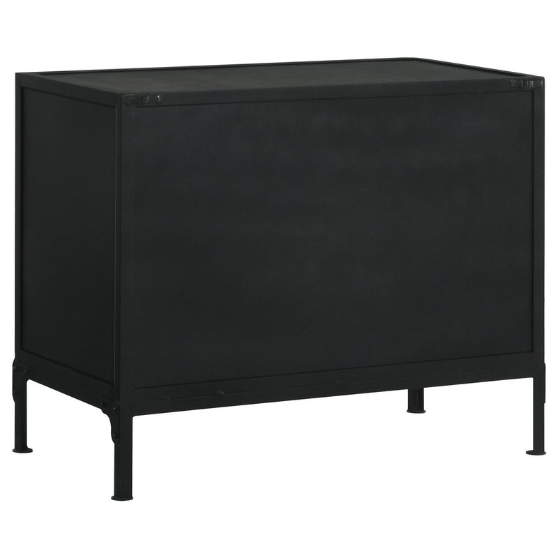  Coaster Furniture Sadler 951761 2-Drawer Metal Accent Storage Cabinet - Matte Black IMAGE 9