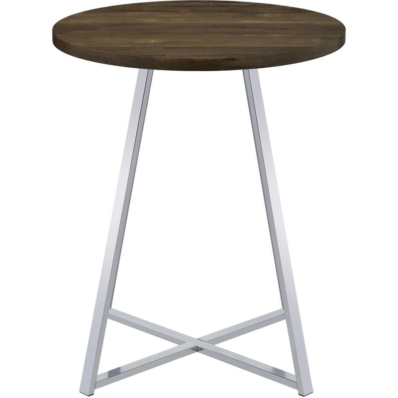  Coaster Furniture Burkhart 183516 Round 35-inch Pub Height Bistro Bar Table - Brown Oak IMAGE 2
