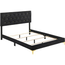  Coaster Furniture Kendall 224451Q Upholstered Queen Panel Bed - Black IMAGE 2