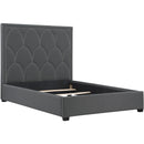  Coaster Furniture Bowfield 315900Q Upholstered Queen Panel Bed - Charcoal IMAGE 2