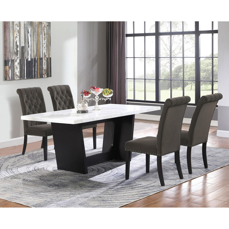  Coaster Furniture Alana 115172 Velvet Upholstered Dining Side Chair - Brown IMAGE 10