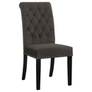  Coaster Furniture Alana 115172 Velvet Upholstered Dining Side Chair - Brown IMAGE 1
