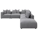  Coaster Furniture Jennifer 551594-SET 6 pc Tight Seat Modular Sectional - Grey IMAGE 3