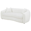  Coaster Furniture Isabella 509871 Faux Sheepskin Upholstered Sofa - Natural IMAGE 3