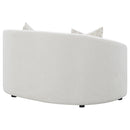  Coaster Furniture Rainn 509172 Boucle Upholstered Sloped Arm Loveseat - Latte IMAGE 6