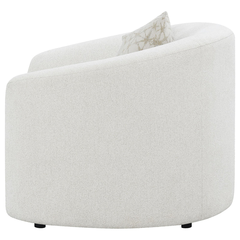  Coaster Furniture Rainn 509173 Boucle Upholstered Sloped Arm Accent Chair - Latte IMAGE 4