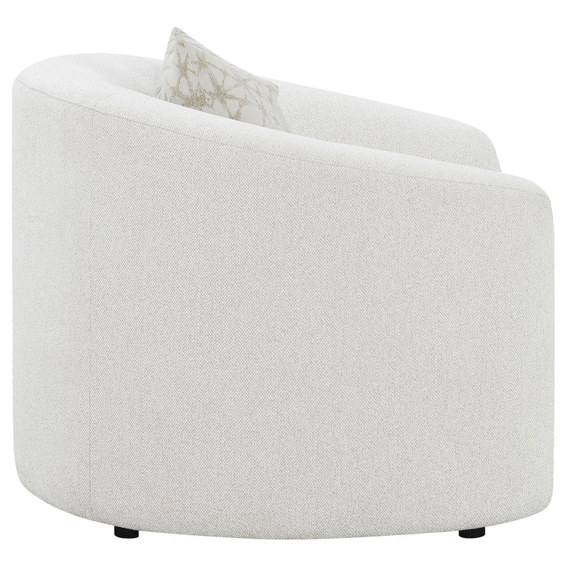  Coaster Furniture Rainn 509173 Boucle Upholstered Sloped Arm Accent Chair - Latte IMAGE 7