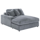  Coaster Furniture Blaine 509900 Upholstered Reversible Chaise Sectional Sofa - Fog IMAGE 10