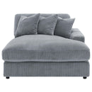  Coaster Furniture Blaine 509900 Upholstered Reversible Chaise Sectional Sofa - Fog IMAGE 11