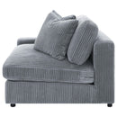  Coaster Furniture Blaine 509900 Upholstered Reversible Chaise Sectional Sofa - Fog IMAGE 16