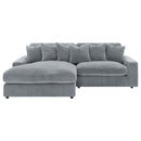  Coaster Furniture Blaine 509900 Upholstered Reversible Chaise Sectional Sofa - Fog IMAGE 8