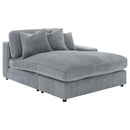 Coaster Furniture Blaine 509900 Upholstered Reversible Chaise Sectional Sofa - Fog IMAGE 9