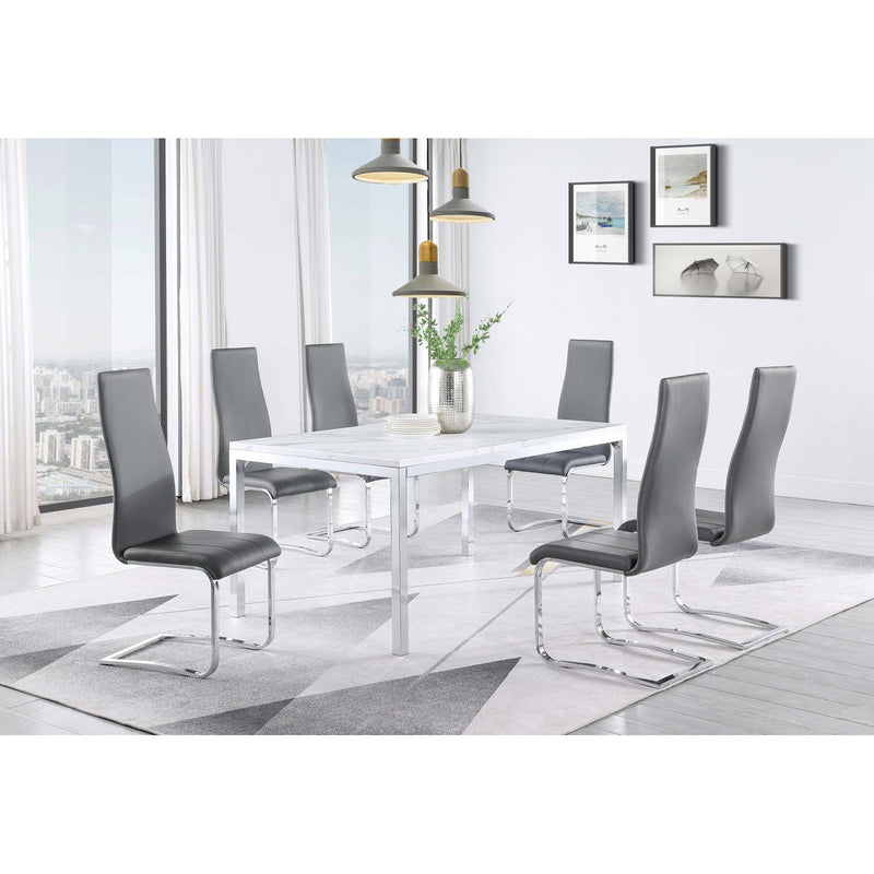  Coaster Furniture Montclair 100515GRY Upholstered Dining Side Chair - Grey IMAGE 10