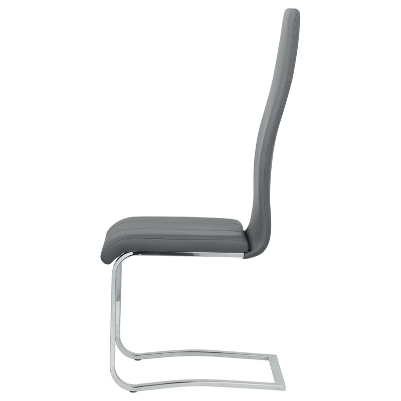  Coaster Furniture Montclair 100515GRY Upholstered Dining Side Chair - Grey IMAGE 5