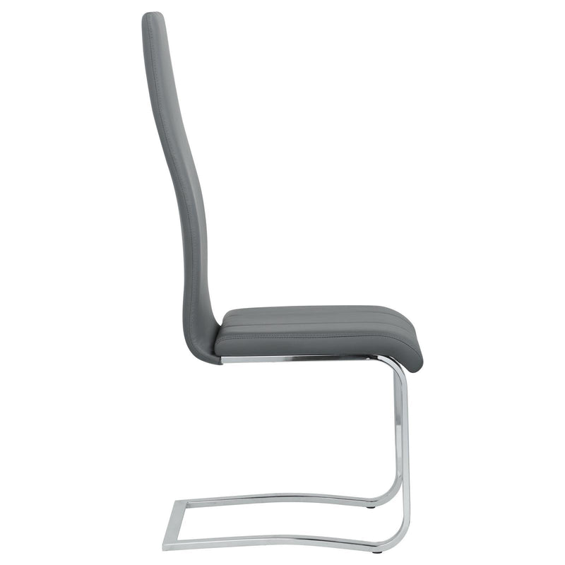  Coaster Furniture Montclair 100515GRY Upholstered Dining Side Chair - Grey IMAGE 9
