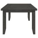  Coaster Furniture Dalila 102721GRY Rectangular 66-inch Wood Dining Table - Dark Grey IMAGE 3