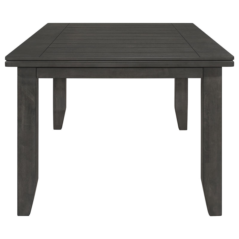  Coaster Furniture Dalila 102721GRY Rectangular 66-inch Wood Dining Table - Dark Grey IMAGE 3