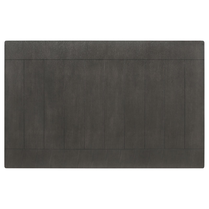  Coaster Furniture Dalila 102721GRY Rectangular 66-inch Wood Dining Table - Dark Grey IMAGE 4