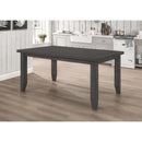  Coaster Furniture Dalila 102721GRY Rectangular 66-inch Wood Dining Table - Dark Grey IMAGE 6