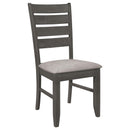 Coaster Furniture Dalila 102722GRY Wood Dining Side Chair - Dark Grey IMAGE 1