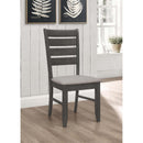  Coaster Furniture Dalila 102722GRY Wood Dining Side Chair - Dark Grey IMAGE 2