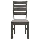  Coaster Furniture Dalila 102722GRY Wood Dining Side Chair - Dark Grey IMAGE 3