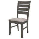  Coaster Furniture Dalila 102722GRY Wood Dining Side Chair - Dark Grey IMAGE 4