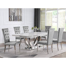  Coaster Furniture Kerwin 111103 Velvet Upholstered Dining Side Chair - Grey IMAGE 10