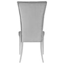  Coaster Furniture Kerwin 111103 Velvet Upholstered Dining Side Chair - Grey IMAGE 6