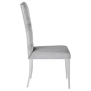  Coaster Furniture Kerwin 111103 Velvet Upholstered Dining Side Chair - Grey IMAGE 8