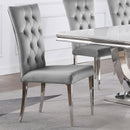  Coaster Furniture Kerwin 111103 Velvet Upholstered Dining Side Chair - Grey IMAGE 9