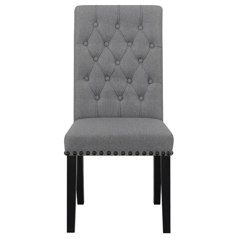  Coaster Furniture Alana 115162 Fabric Upholstered Dining Side Chair - Grey IMAGE 2