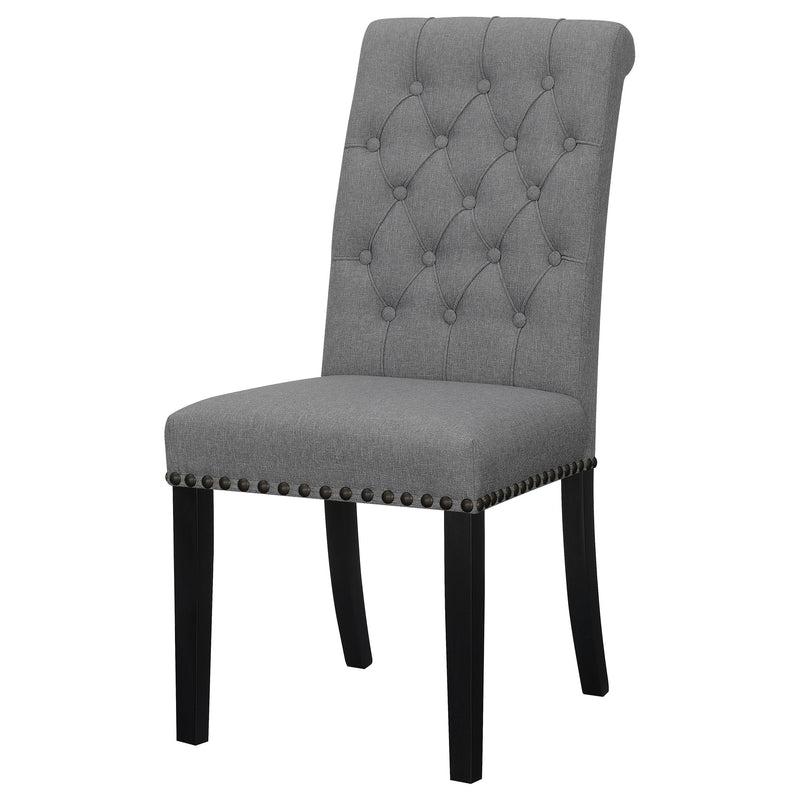  Coaster Furniture Alana 115162 Fabric Upholstered Dining Side Chair - Grey IMAGE 3