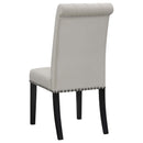  Coaster Furniture Alana 115182 Velvet Upholstered Dining Side Chair - Sand IMAGE 5