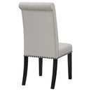  Coaster Furniture Alana 115182 Velvet Upholstered Dining Side Chair - Sand IMAGE 6