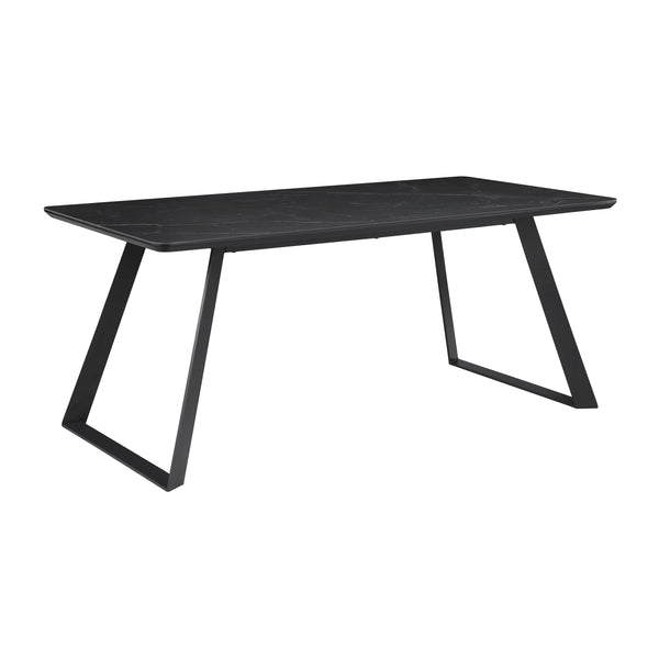  Coaster Furniture Smith 115231 Rectangular 71-inch Ceramic Top Dining Table - Black IMAGE 1