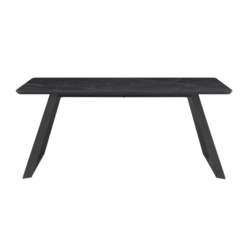  Coaster Furniture Smith 115231 Rectangular 71-inch Ceramic Top Dining Table - Black IMAGE 2